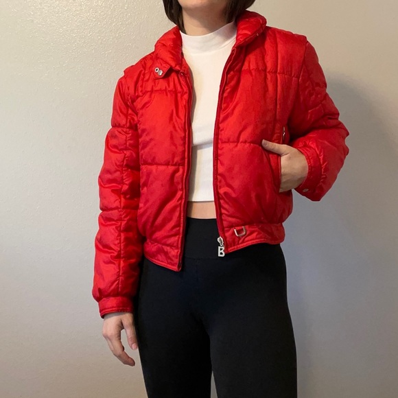 Bogner Jackets & Coats Vintage Red Cropped Puffer Jacket Poshmark